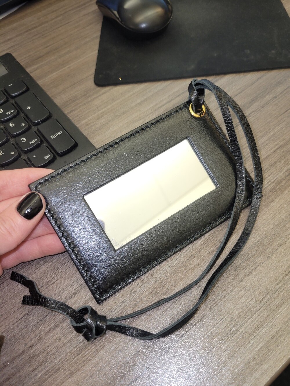 Balenciaga City Bag Mirror Strap Black Leather